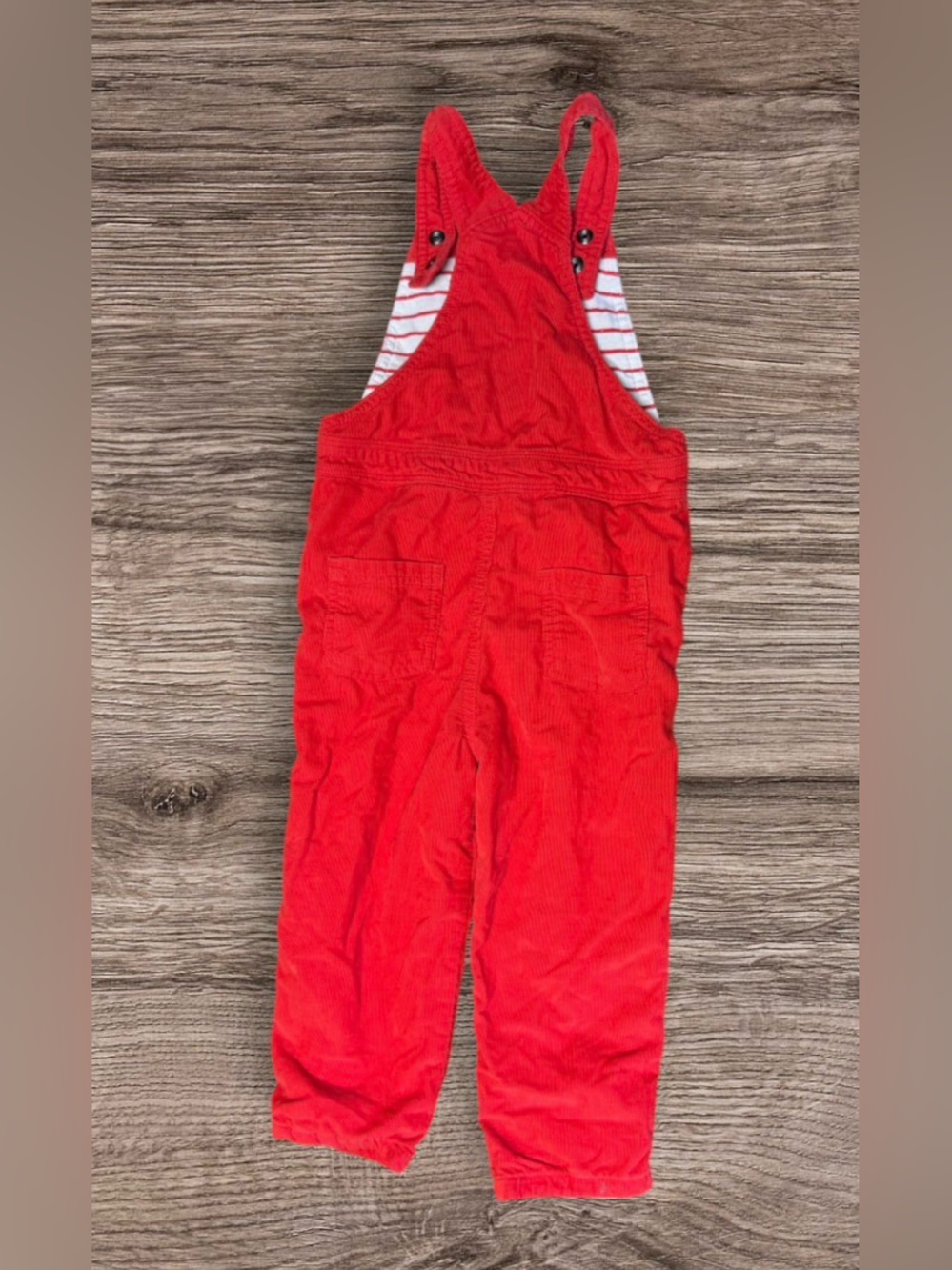 Baby Boden red corduroy overalls SZ 2-3 years - Picture 2 of 7